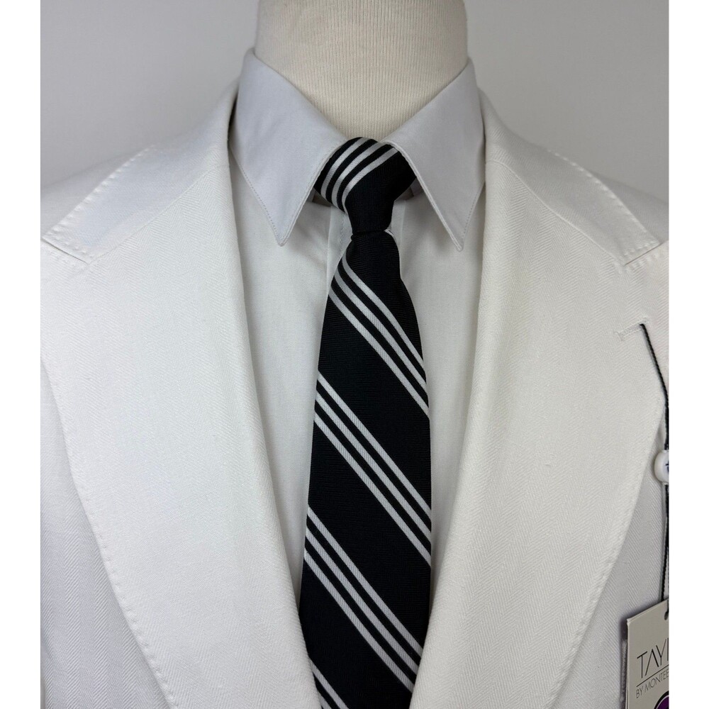 $360 NEW TAYION BY MONTEE HOLLAND Mens 46R White Blazer Sport Coat Suit Jacket - Picture 2 of 11